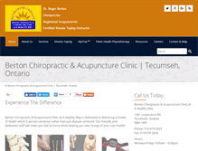 Tablet Screenshot of bertonchiropractic.com